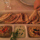 One type of naan, three types of dips
